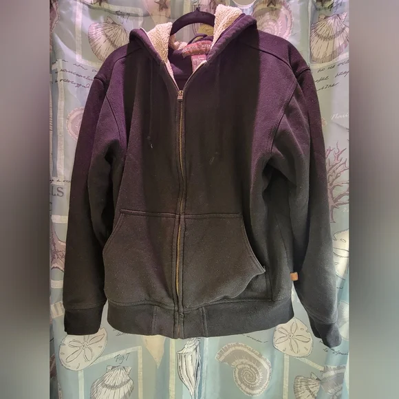 Moose Creek Black Hoodie with Cream Lining - Picture 2 of 8